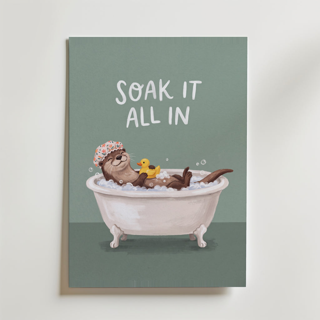 Soak It All In Poster – canvas utan passepartout