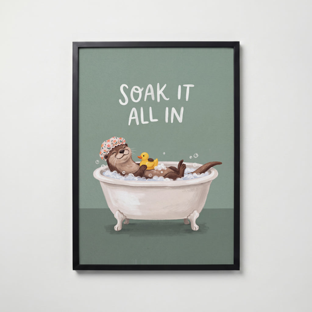 Soak It All In Poster – svart ram