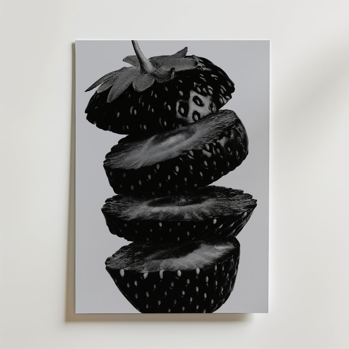 Noir Berry Stack Poster – canvas utan passepartout