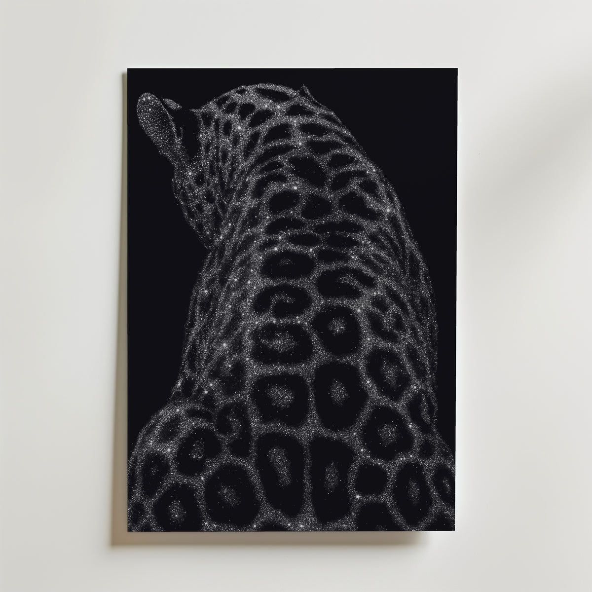 Stardust Leopard Poster – canvas utan passepartout