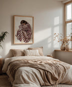 Striped Slumber Poster med svart ram