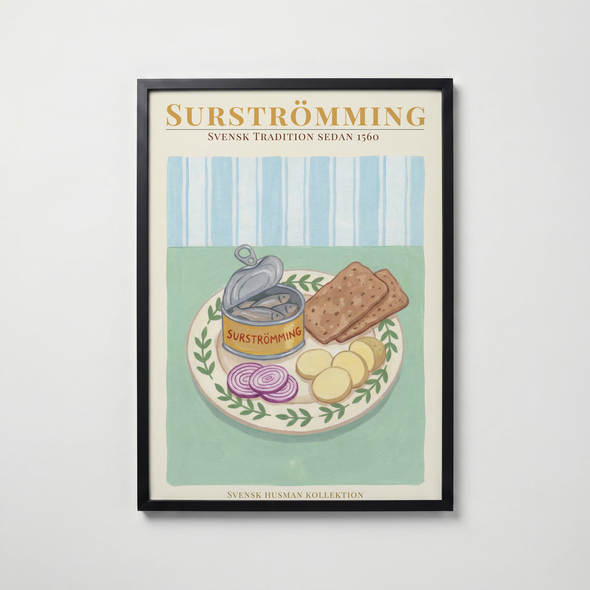 Surströmming – affisch med snyggt motiv, köp enkelt hos Bozetto i flera storlekar