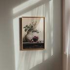 Terracotta Harvest Poster med svart ram