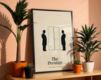 The Prestige poster visualiserad på vägg – se rätt storlek med mockup från Bozetto