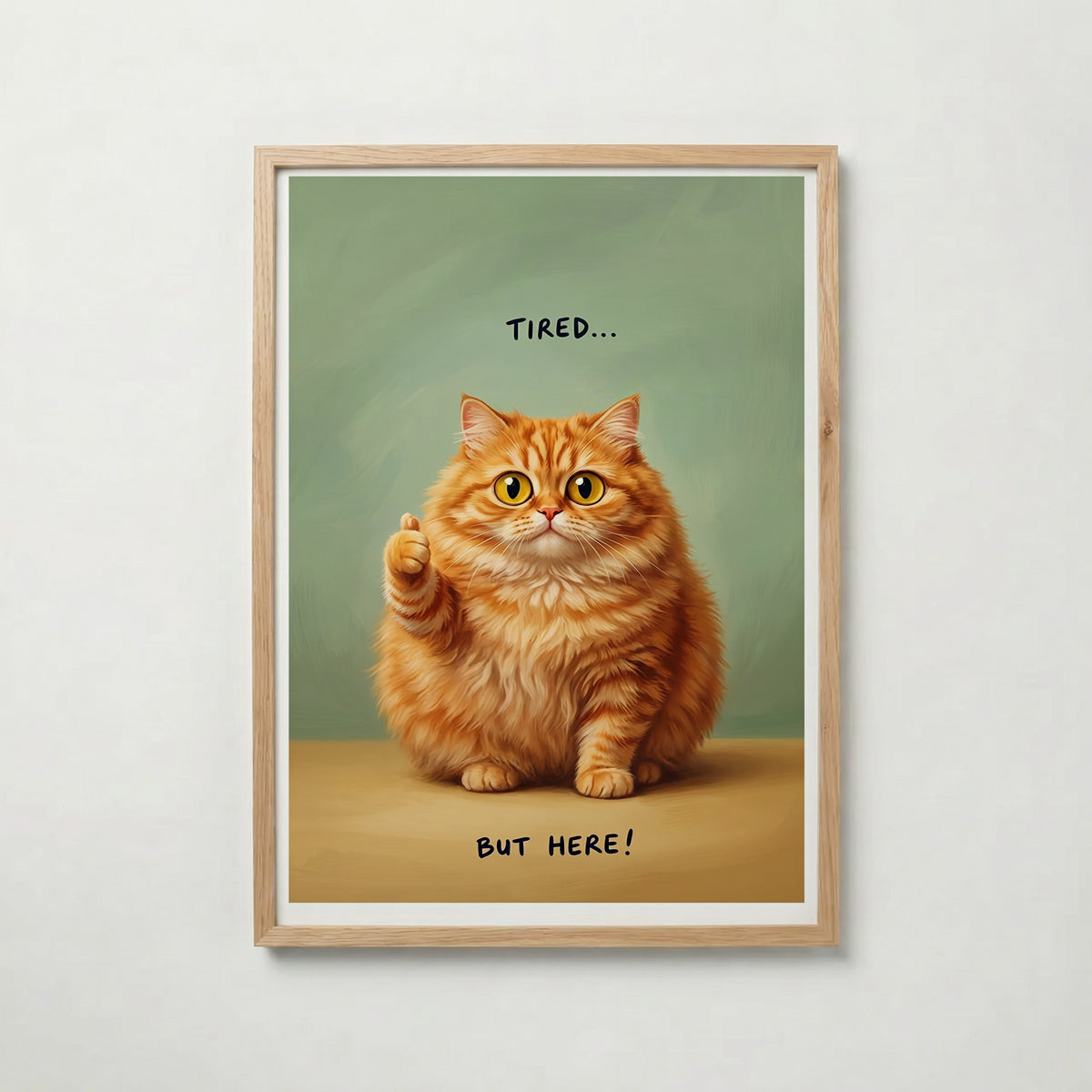 Tired But Here Poster med ekram