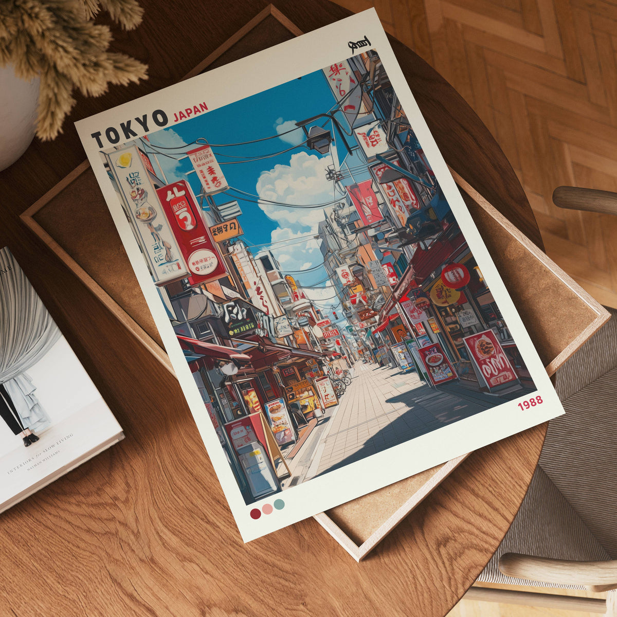 Tokyo Bazaar 1988 poster visad rakt fram – Bozetto affisch i hög tryckkvalitet i hög tryckkvalitet