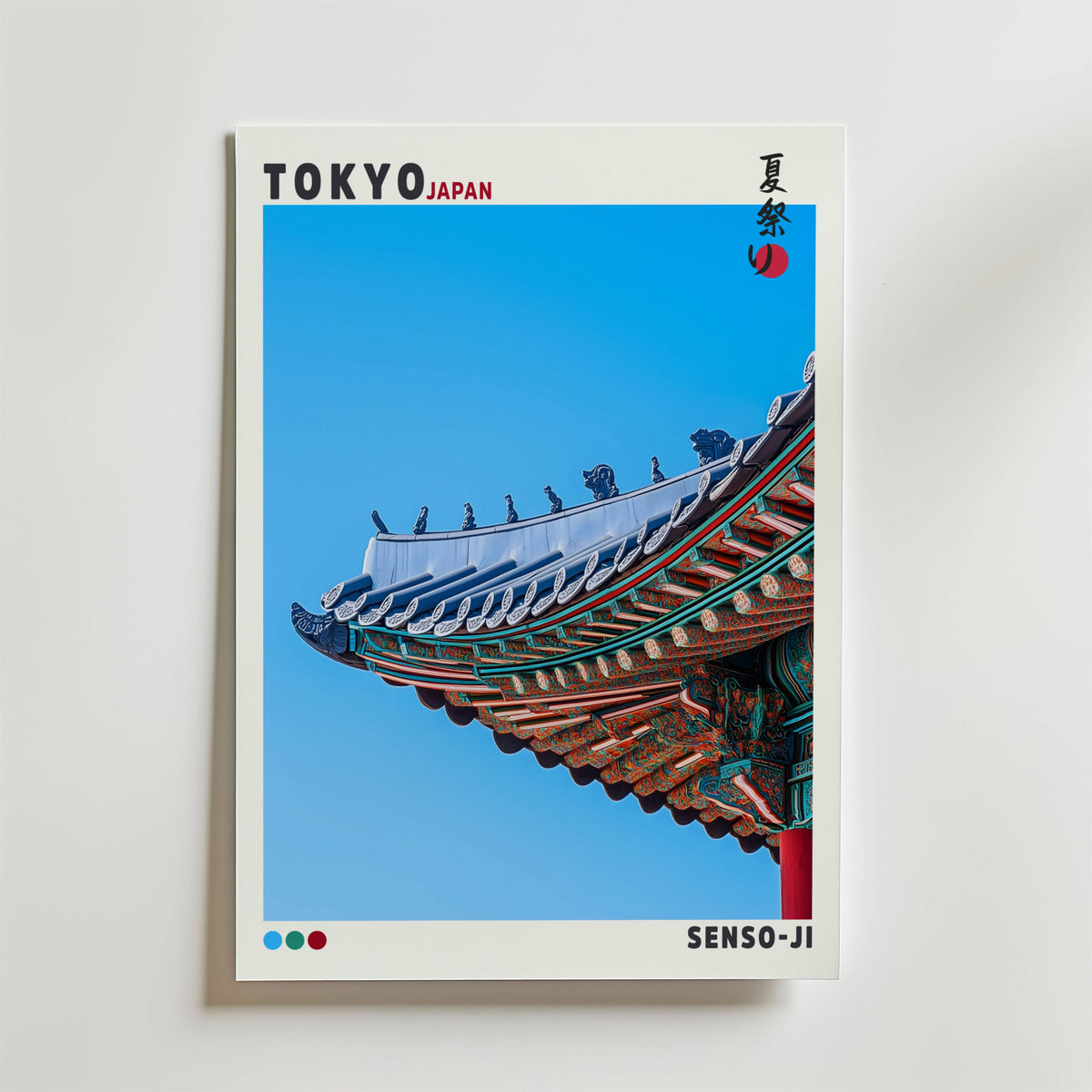 Tokyo Senso Ji Temple – stilfullt konsttryck från Bozetto, tryckt på matt finpapper