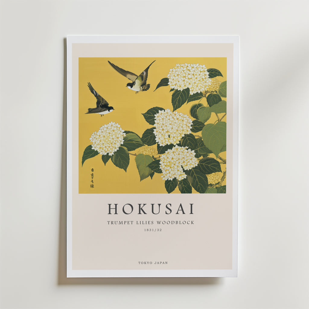 Yellow Botanical Harmony – stilfullt konsttryck från Bozetto, tryckt på matt finpapper
