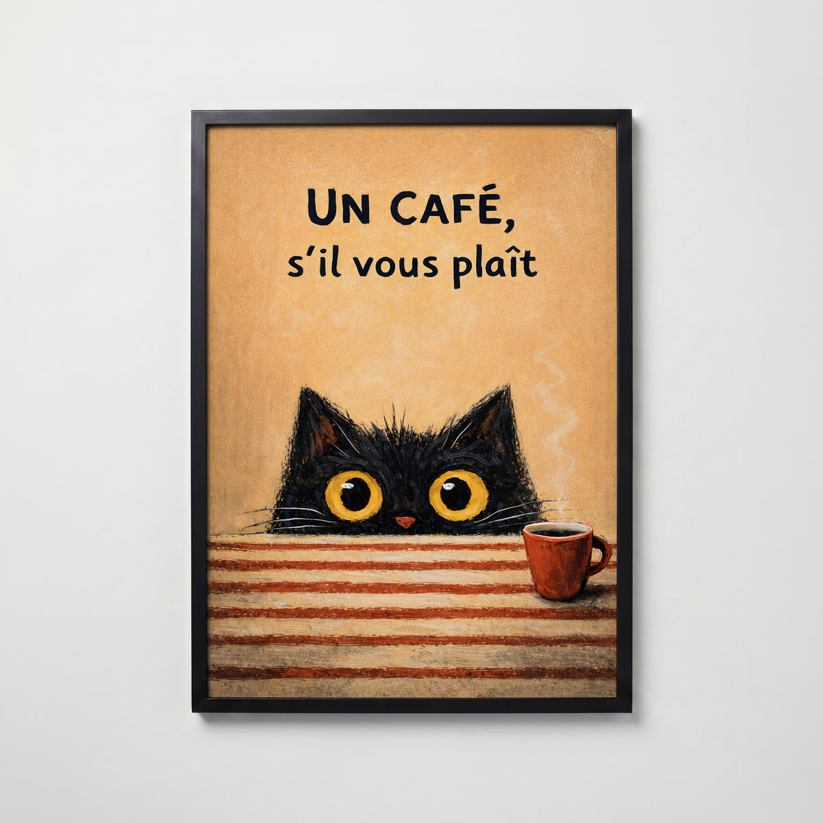 Un Café, S’il Vous Plaît – köp enkelt hos Bozetto konsttryck i hög kvalitet i hög kvalitet