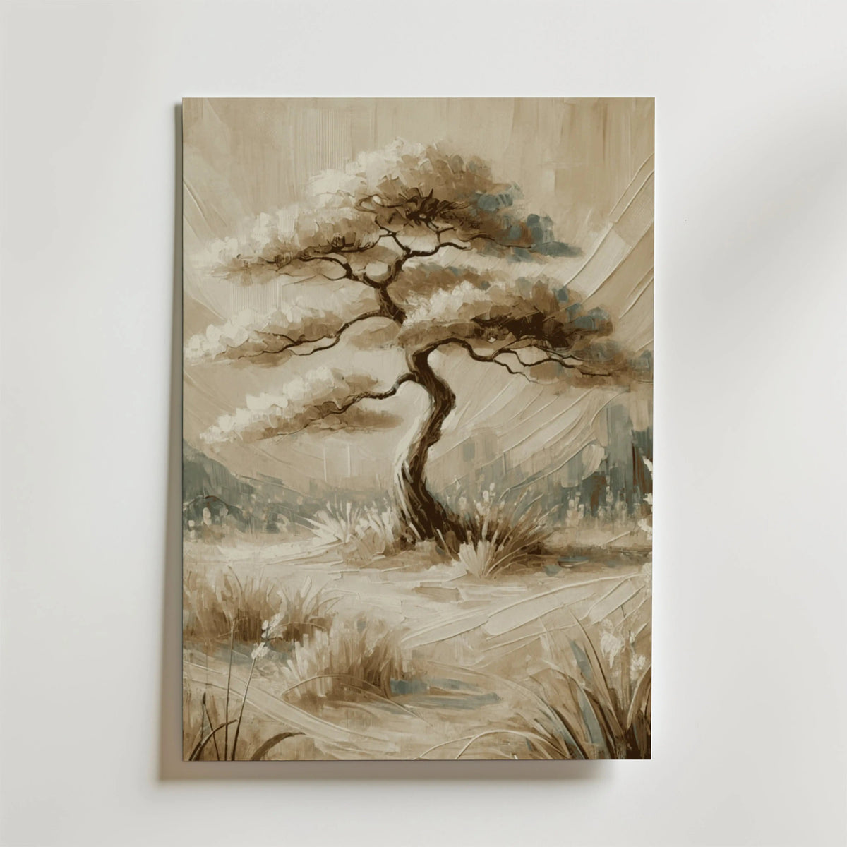 Serene Nature Tree – stilfullt konsttryck från Bozetto, tryckt på matt finpapper