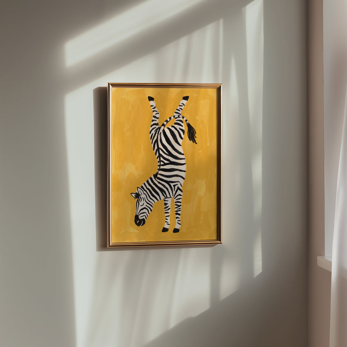 Upside Down Zebra Poster – i rum 2