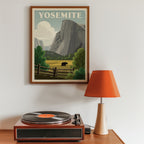 Valley Guardian Poster med svart ram