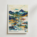 View of Japanese Grasslands – stilfullt konsttryck från Bozetto, tryckt på matt finpapper