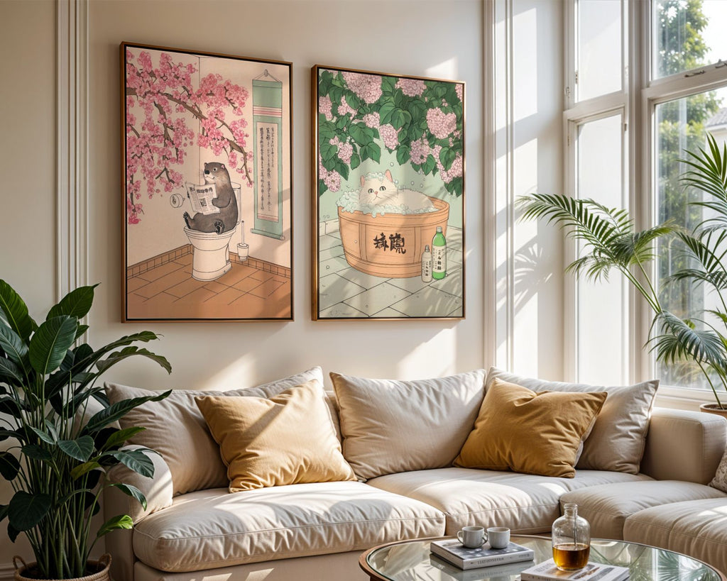 Bundle 2-pack Blossom Bath Moments – kuraterad postercollection som lyfter hemmet hos Bozetto