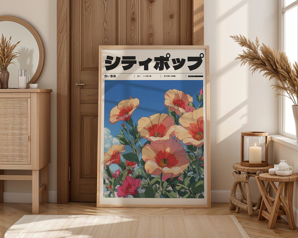 Väggmockup av Whispers of Spring affisch på ljus vägg – Bozetto konsttryck – nr 2