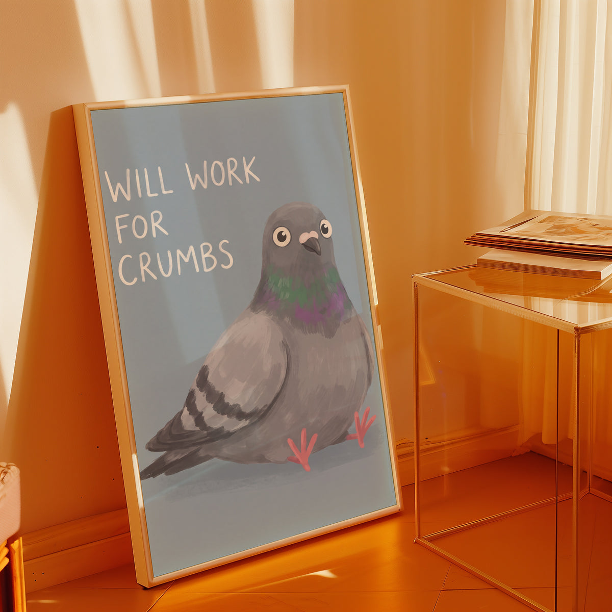Will Work for Crumbs Poster – i rum 3
