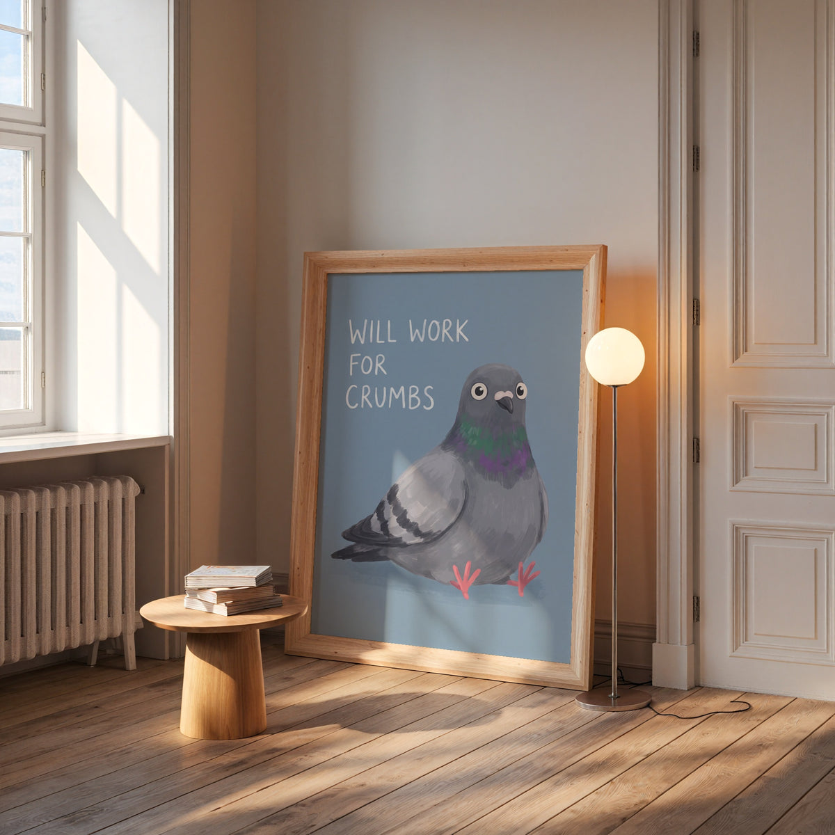 Will Work for Crumbs Poster – i rum 5