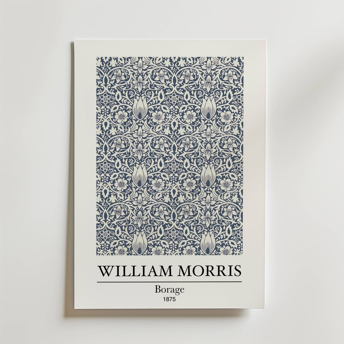 William Morris Borage – stilfullt konsttryck från Bozetto, tryckt på matt finpapper