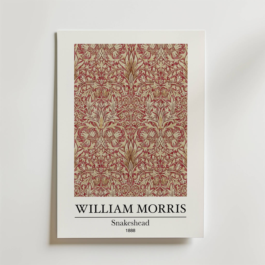 William Morris Snakeshead – stilfullt konsttryck från Bozetto, tryckt på matt finpapper