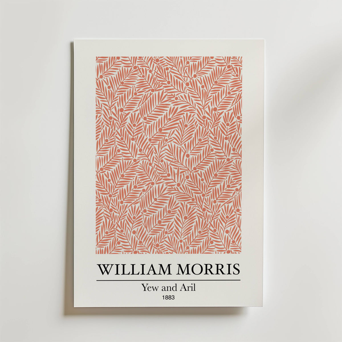 William Morris Yew and Aril – stilfullt konsttryck från Bozetto, tryckt på matt finpapper