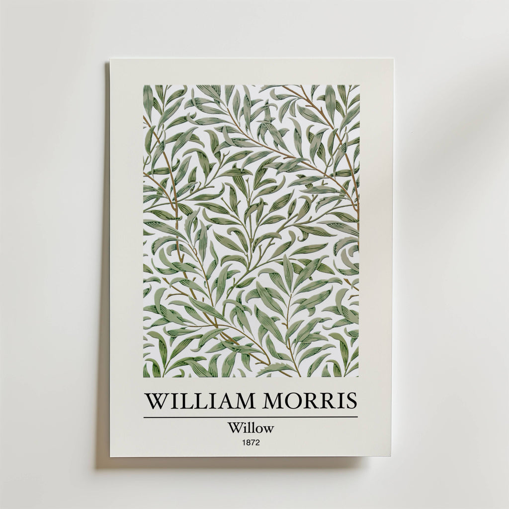 William Morris Willow – stilfullt konsttryck från Bozetto, tryckt på matt finpapper