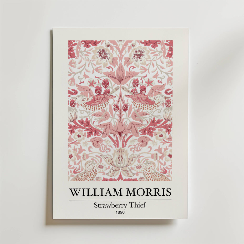 William Morris Strawberry Thief affisch på neutral bakgrund – poster från Bozetto