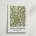 William Morris Botanical Pattern affisch på neutral bakgrund – poster från Bozetto