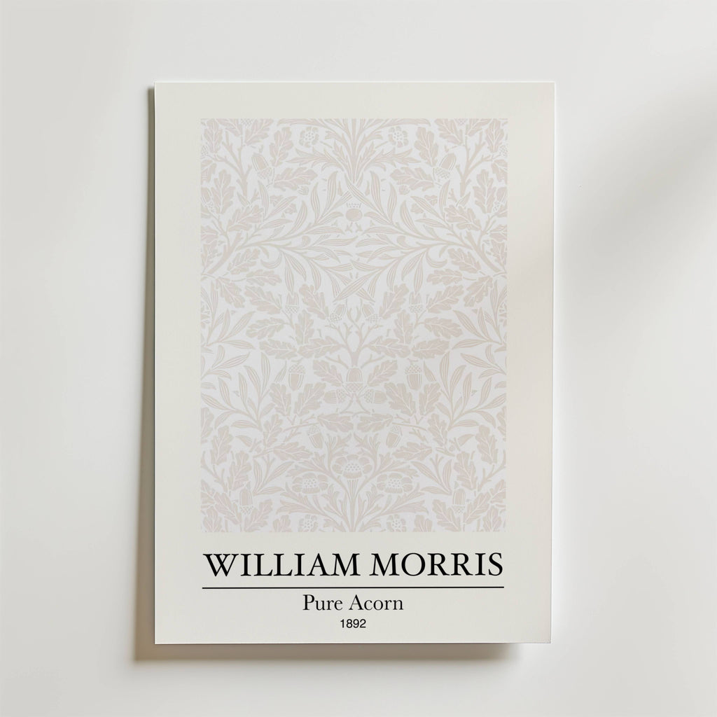 William Morris Pure Acorn – stilfullt konsttryck från Bozetto, tryckt på matt finpapper