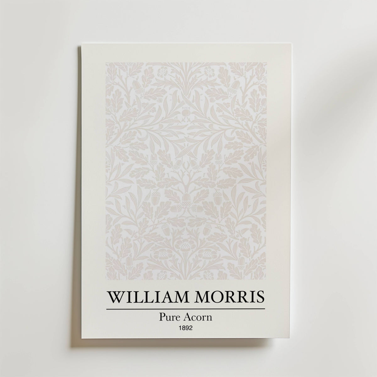 William Morris Pure Acorn – stilfullt konsttryck från Bozetto, tryckt på matt finpapper