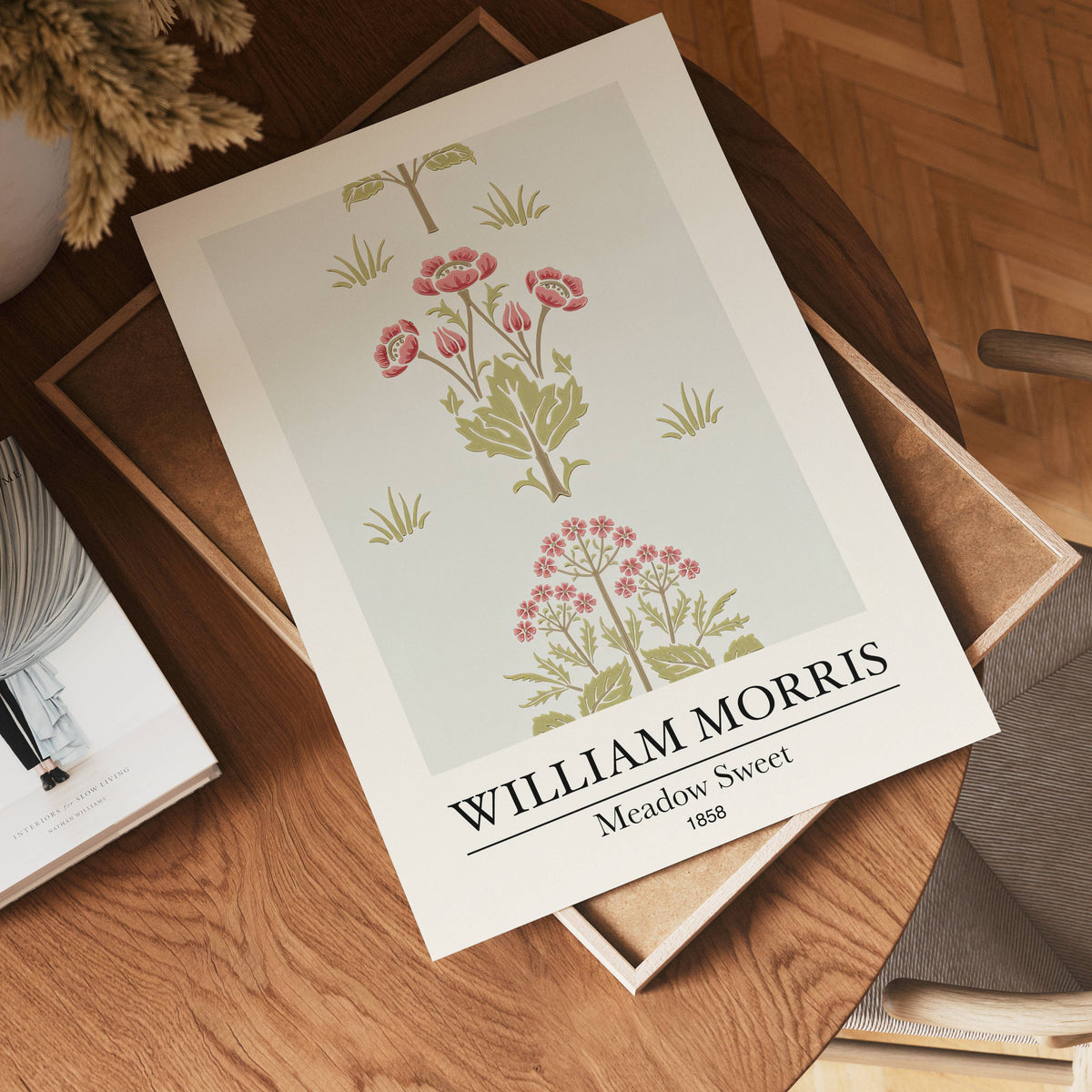 William Morris Meadow Sweet – affisch med stilfullt motiv från Bozetto i hög kvalitet