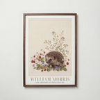 William Morris Hedgehog Among Wild Strawberries Poster – valnötsram