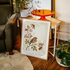William Morris Robin and Rose Hips Poster – i rum 1