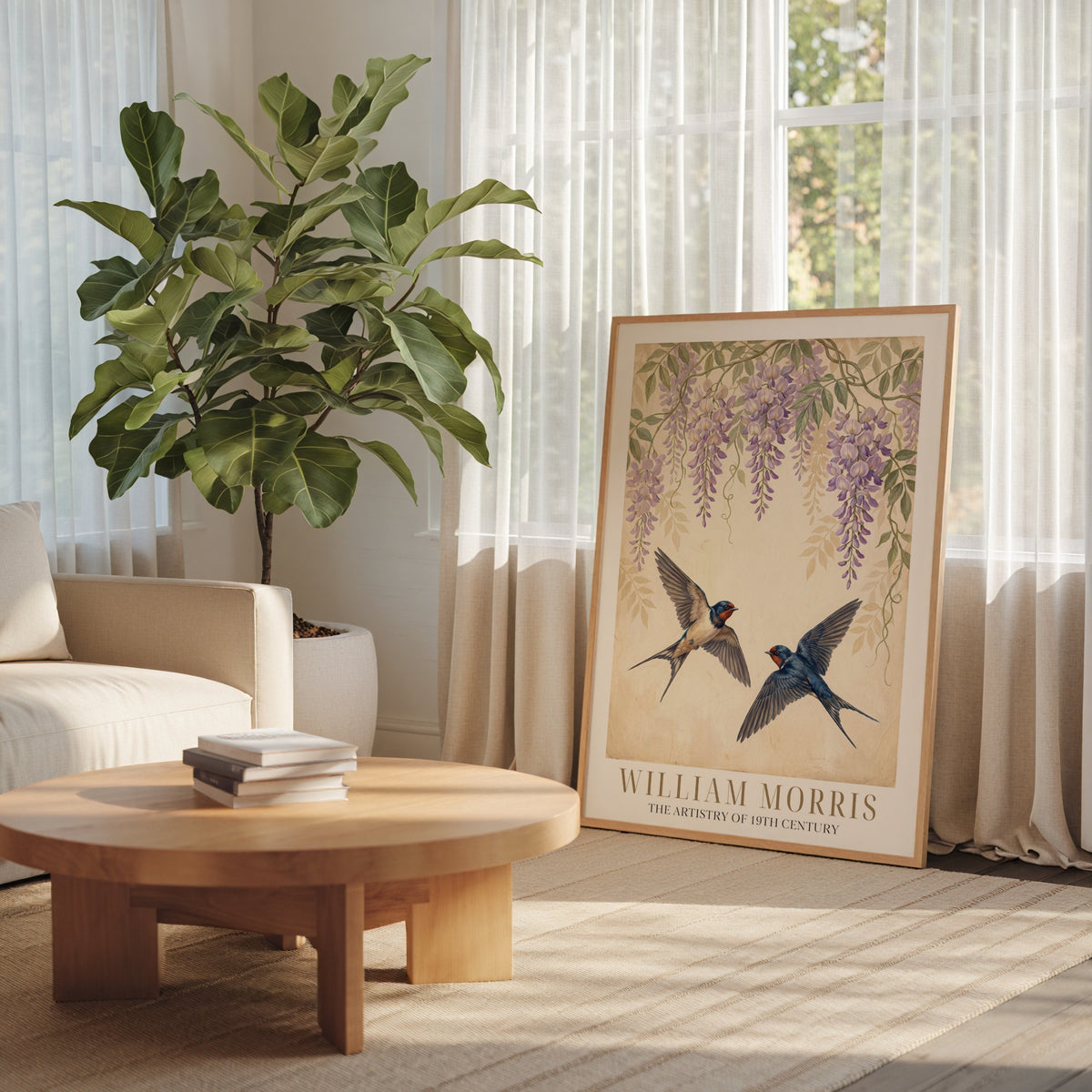 William Morris Swallows Beneath the Wisteria Poster – i rum 5