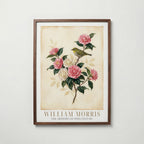 William Morris White-Eye and Camellias Poster – valnötsram