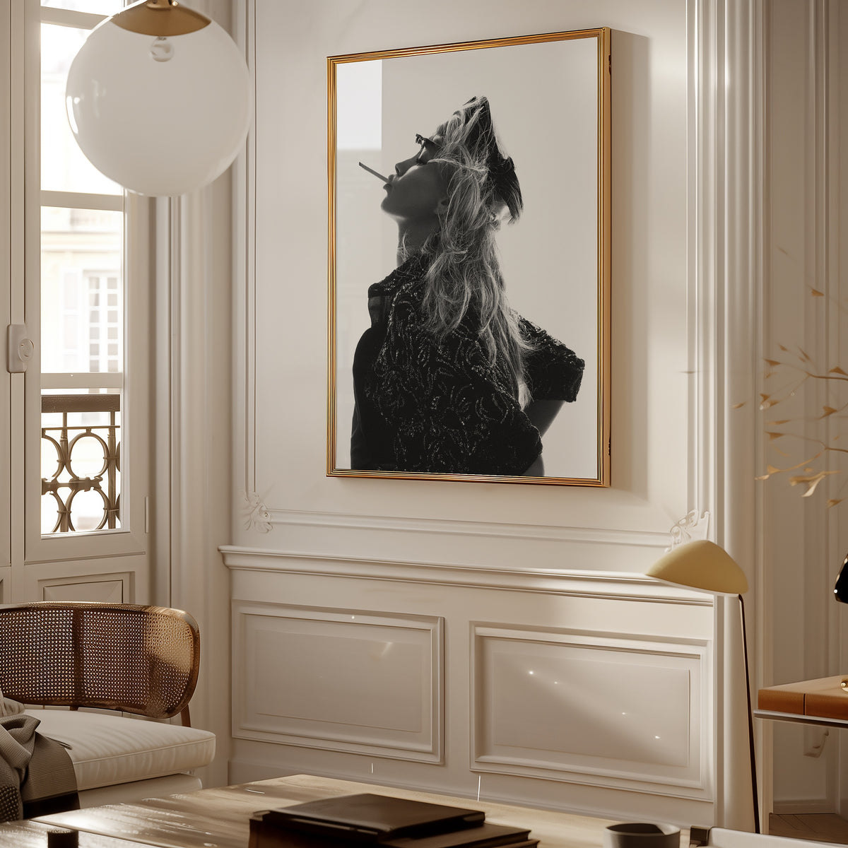 Windswept Glamour Poster – i rum 1