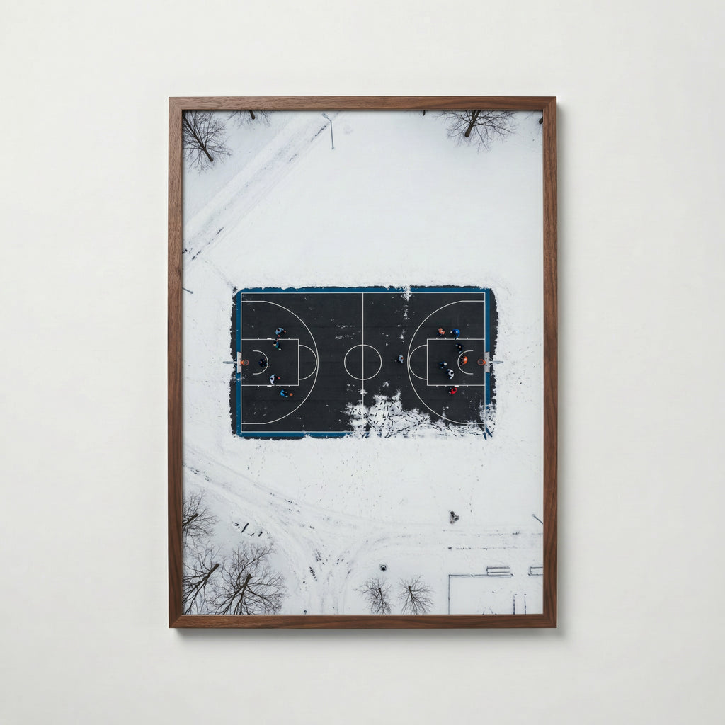 Winter Court Poster i vardagsrumsmiljö