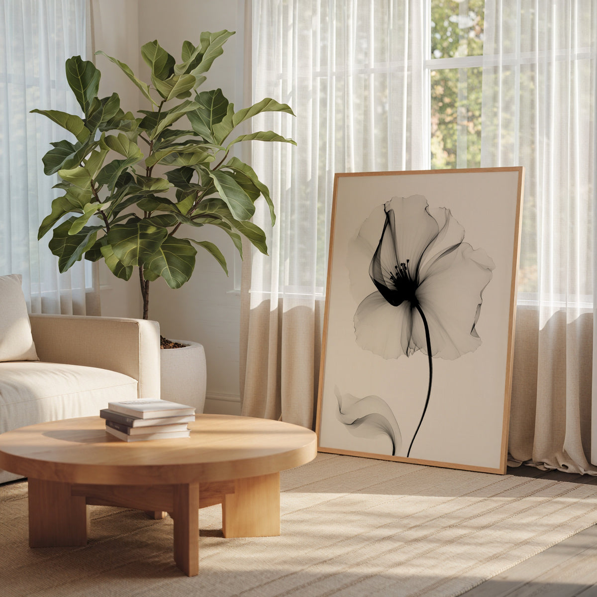 Veiled Poppy Bloom Poster – i rum 1