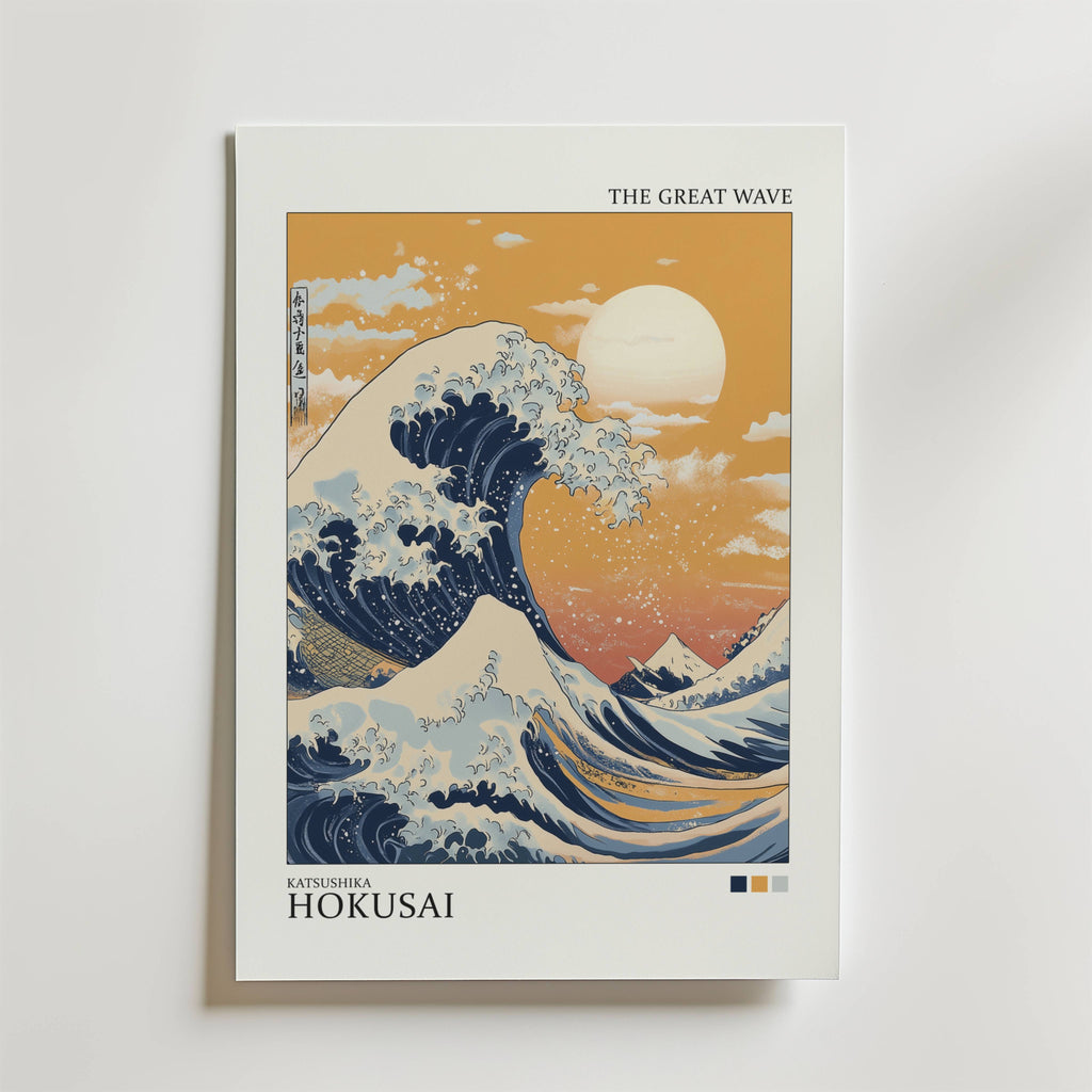 Bundle 2-pack Hokusai Wave Duo – kuraterad postercollection som lyfter hemmet hos Bozetto