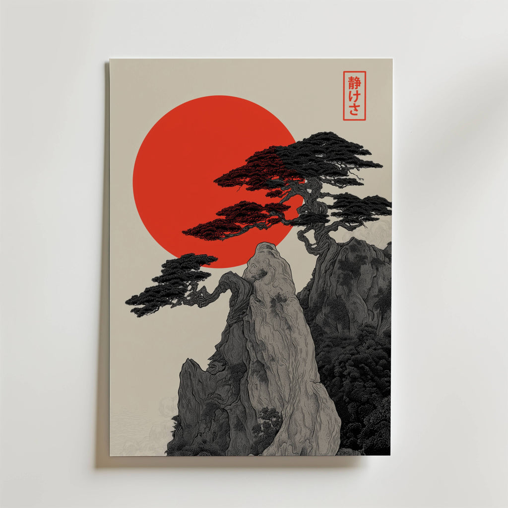 Zen Wall – stilfullt konsttryck från Bozetto, tryckt på matt finpapper i hög tryckkvalitet