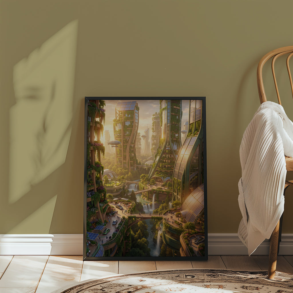 Solarpunk City Poster – i rum 4
