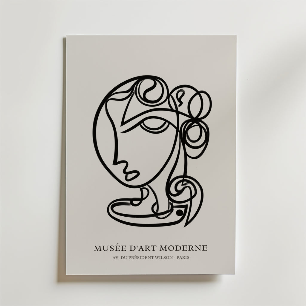 Modern Muse – stilfullt konsttryck från Bozetto, tryckt på matt finpapper i hög tryckkvalitet