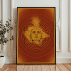 Celestial Mind Poster i sovrum, astral konst från Bozetto