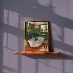 Bath Ritual Poster i stilren inredning, premiumtryck från Bozetto