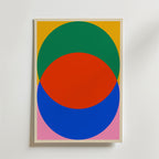 Bauhaus Circles – stilfullt konsttryck från Bozetto, tryckt på matt finpapper i hög tryckkvalitet