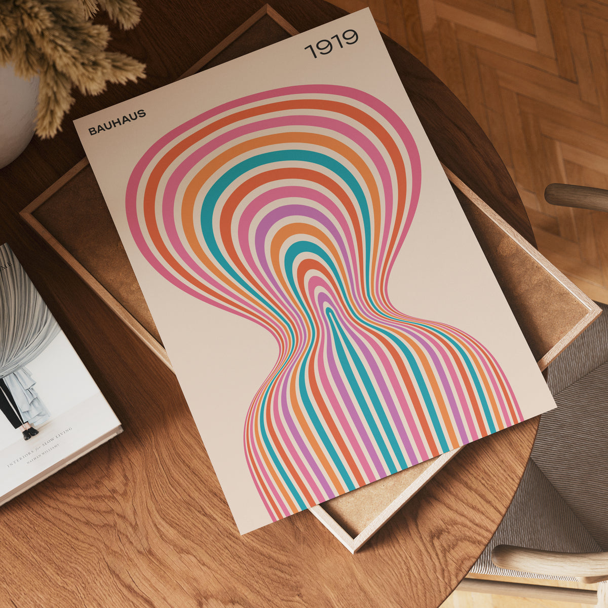 Bauhaus Vortex poster visad rakt fram – Bozetto affisch i hög tryckkvalitet i hög tryckkvalitet