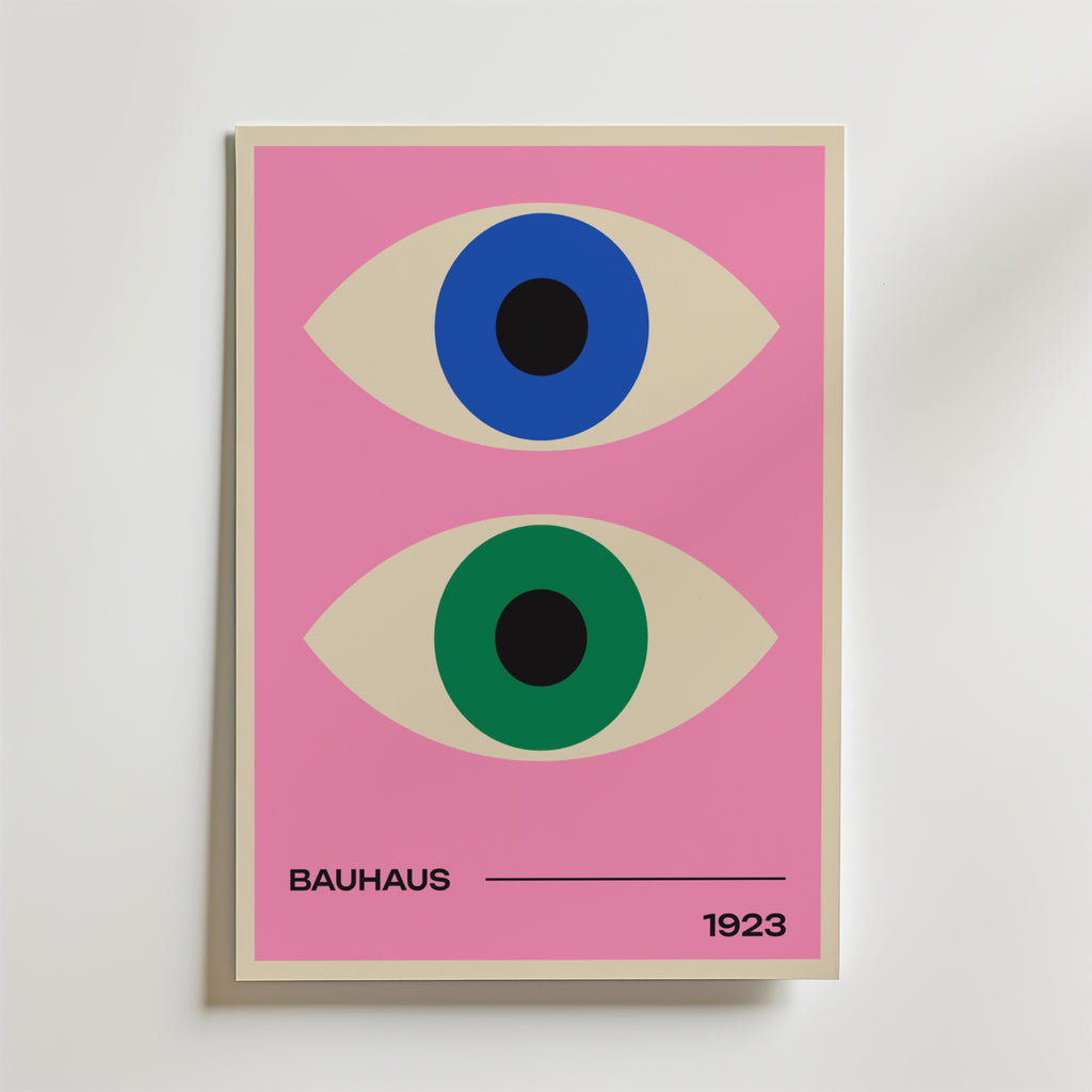 Bauhaus Dual Vision – stilfullt konsttryck från Bozetto, tryckt på matt finpapper