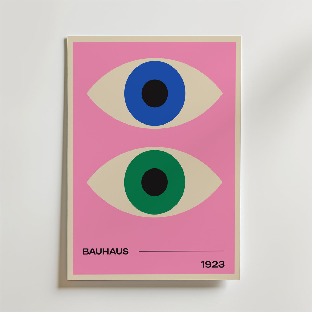 Bauhaus Dual Vision – stilfullt konsttryck från Bozetto, tryckt på matt finpapper