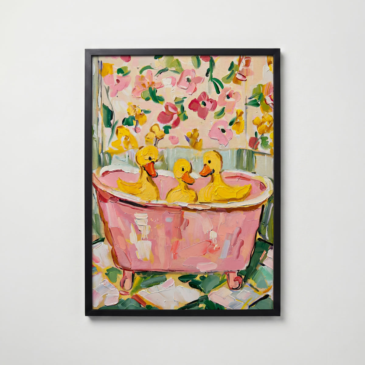 Bubble Bath Ducks – affisch med snyggt motiv, köp enkelt hos Bozetto i flera storlekar