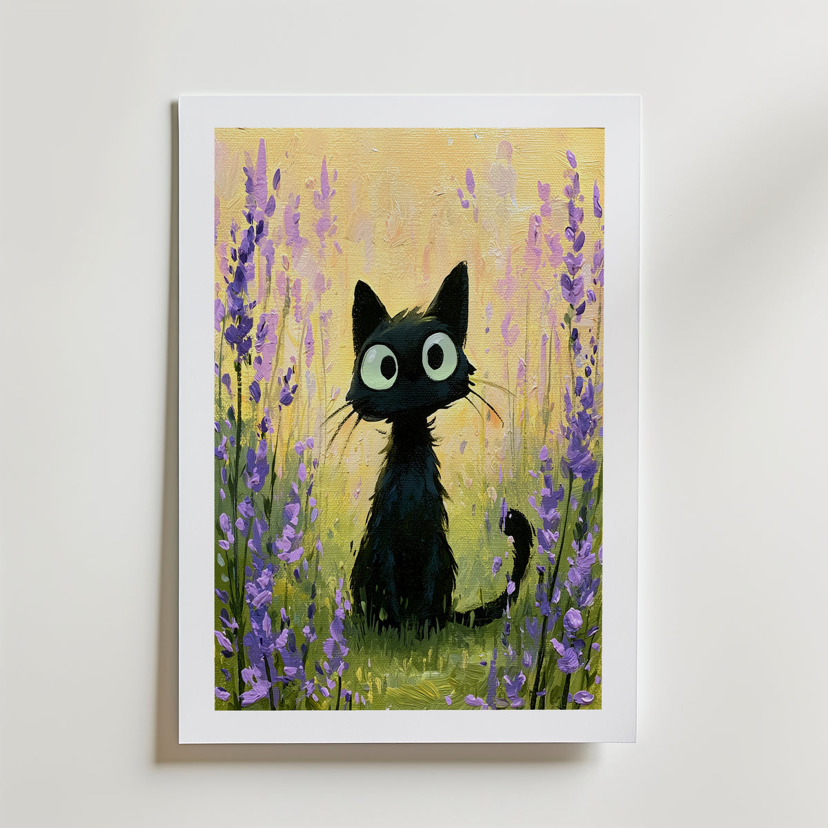 A Tiny Black Cat – med passepartout