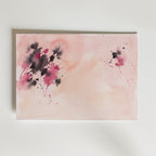 Blush Abstract Poster – canvas utan passepartout